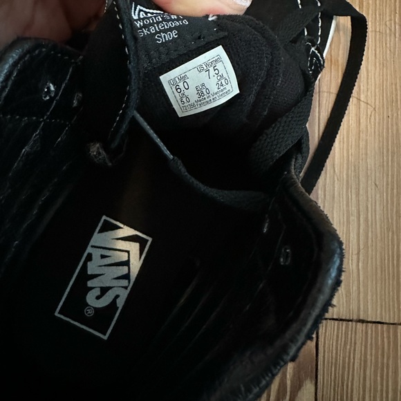 Psychedelic rainbow Vans high tops - Picture 2 of 3